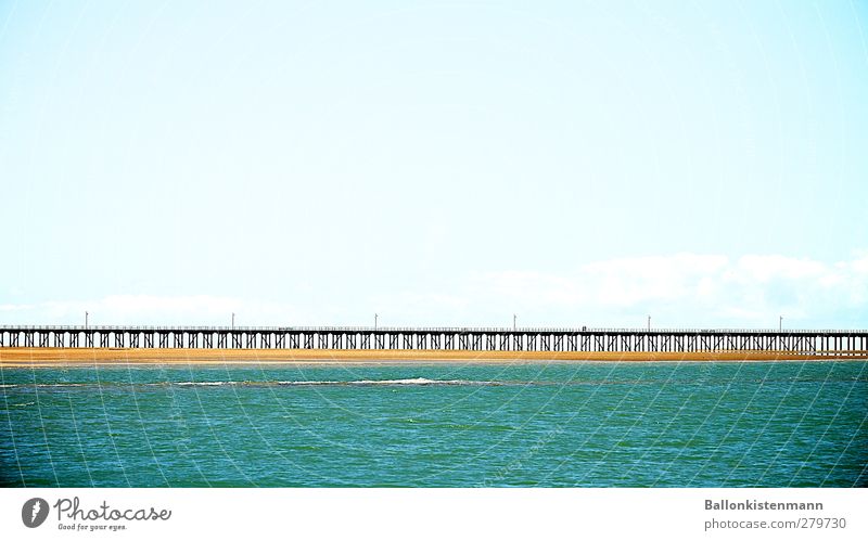 bridge and... Tourism Far-off places Freedom Summer vacation Ocean Water Sky Clouds Horizon Beautiful weather Bridge Traffic infrastructure Infinity Long