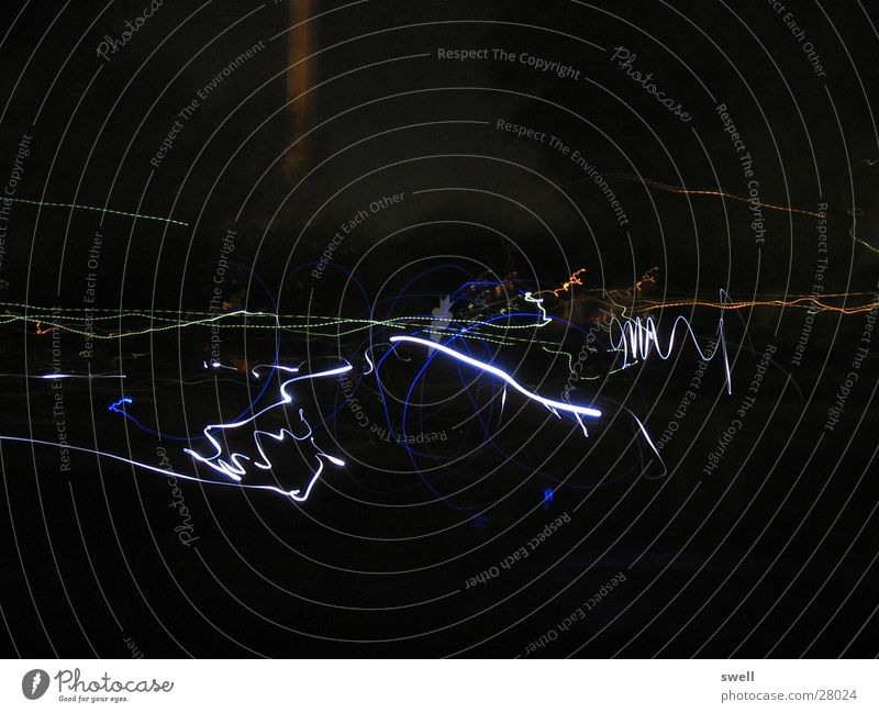 night owls Light Night Long exposure Multicoloured Movement Colour