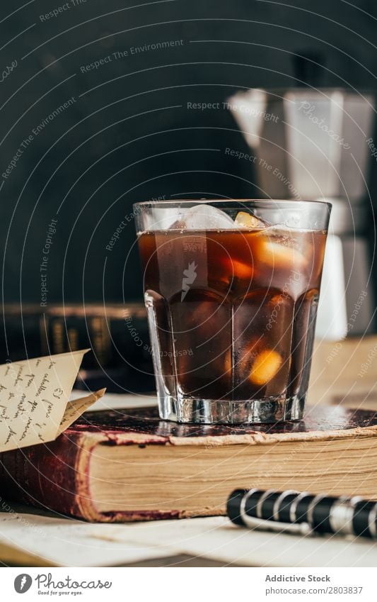 Cold espresso coffee glass Antique Aromatic Beans Beverage Book Breakfast brew Brown Caffeine Coffee Coffee break Coffee pot Cream Cup Drinking Enamel