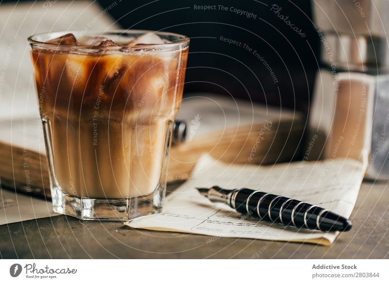 Cold espresso coffee glass Antique Aromatic Beans Beverage Book Breakfast brew Brown Caffeine Coffee Coffee break Coffee pot Cream Cup Drinking Enamel