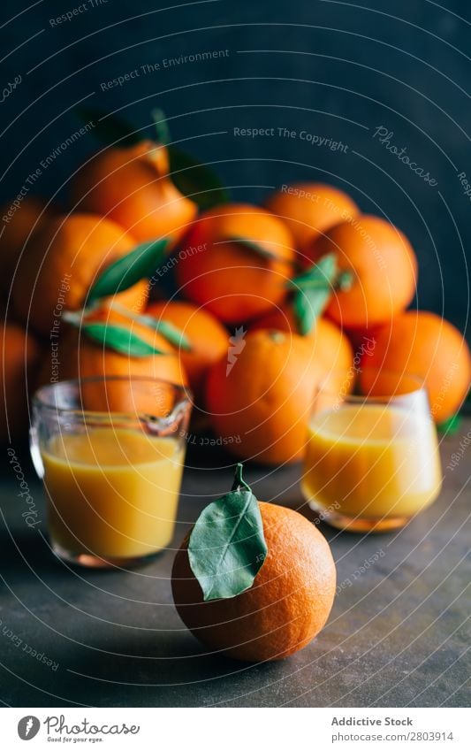 Orange juice on table Organic Juice Tasty Vitamin citrus Delicious Drinking bio Fresh Fruit Healthy Breakfast Glass Refreshment Sweet Tropical Vegetarian diet