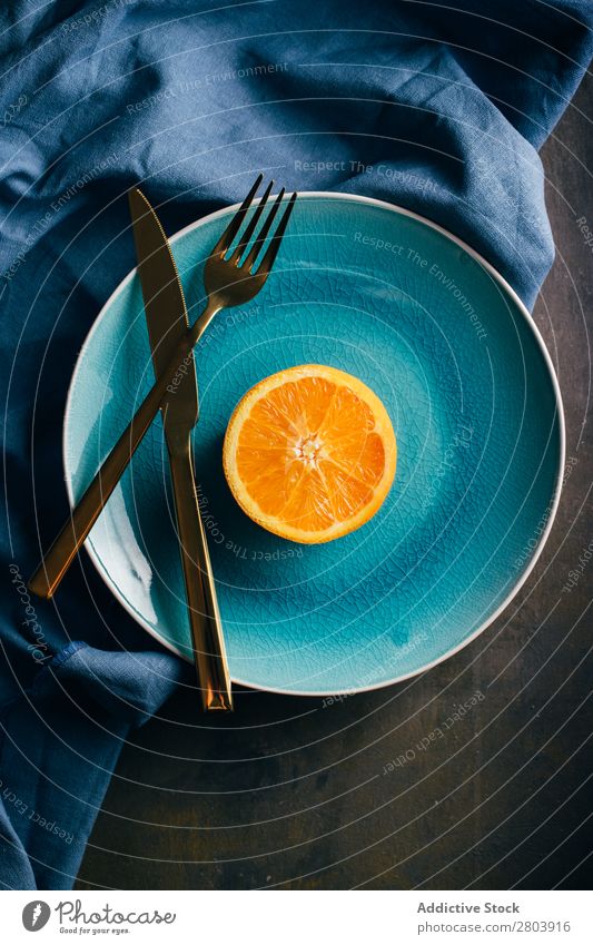 Fresh orange in a teal plate Healthy citrus Juicy Background picture Fruit Orange Green Delicious Meal Dessert Still Life Plant Eating California Acid Dish