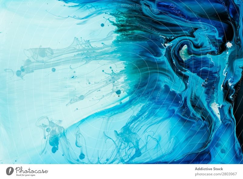 Abstract flow of liquid paints in mix Flow Painting (action, artwork) Liquid Mix Background picture Movement Surface slow Watercolor Fluid Transparent Art