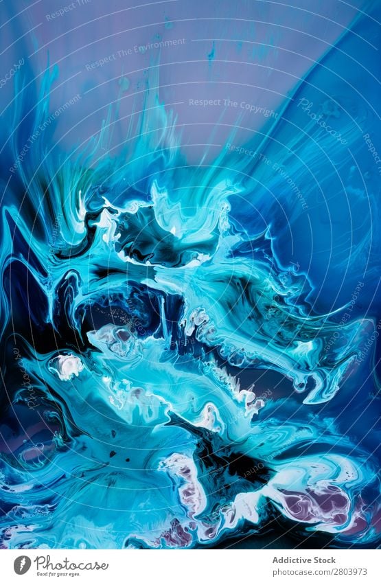 Abstract flow of liquid paints in mix Flow Painting (action, artwork) Liquid Mix Background picture Movement Surface slow Watercolor Fluid Transparent Art