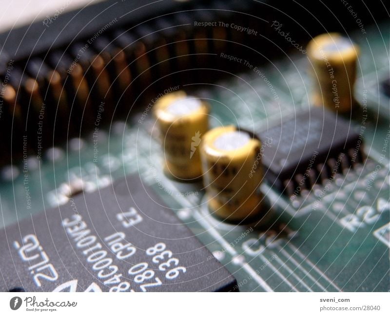 SCSI board Circuit board Transistor Processor Microchip Green Yellow Electrical equipment Technology resistance