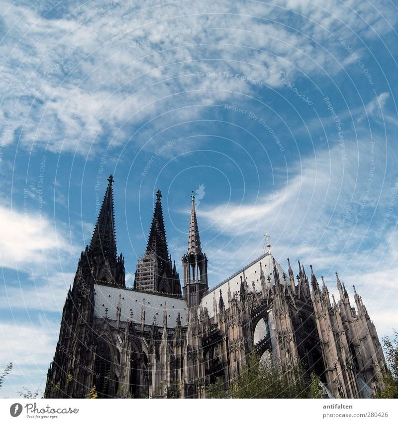 Cologne I Architecture Culture Town Downtown Dome Building Tourist Attraction Landmark Monument Cologne Cathedral Stone Concrete Metal Steel Esthetic