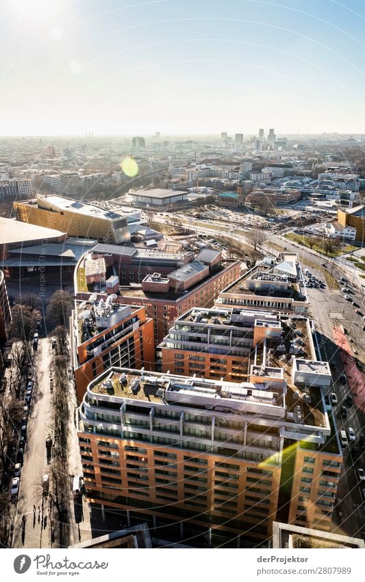 Berlin Panorama with view of Potsdamer Platz City trip Freedom Sightseeing Landscape Adventure Autumn Capital city Manmade structures Architecture