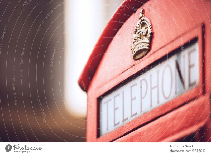 London phone booth Red Telephone Vacation & Travel Tourism Town Exterior shot Deserted Great Britain England Famous building Vientiane Culture Historic British