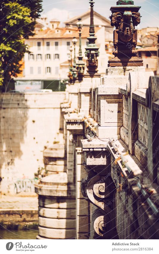 Street detail in Rome, Italy Close-up Old Vintage Detail European Exterior shot Ancient Italian Destination Vacation & Travel Vantage point Town Landmark