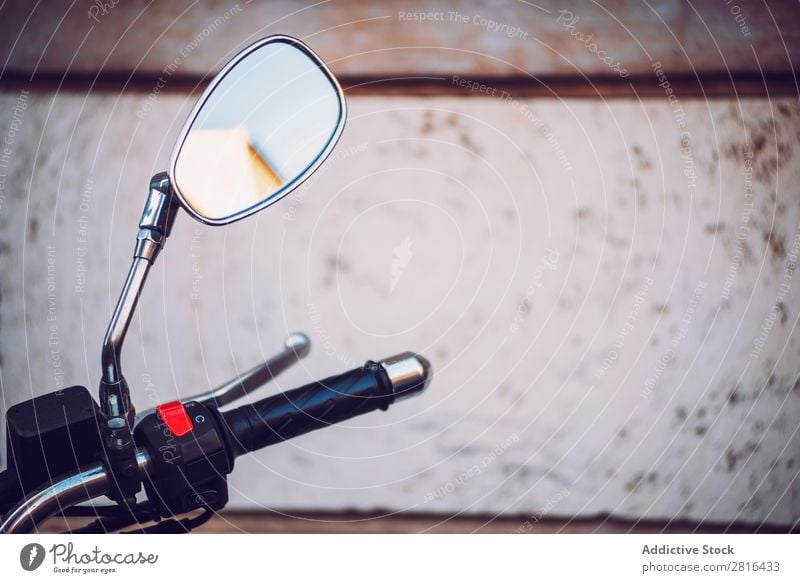 Mirror of a scooter parked in Rome, Italy Architecture Building Vientiane City Europe Facade Motorcycle motorbike mirror Reflection Scooter scooter mirror Sky