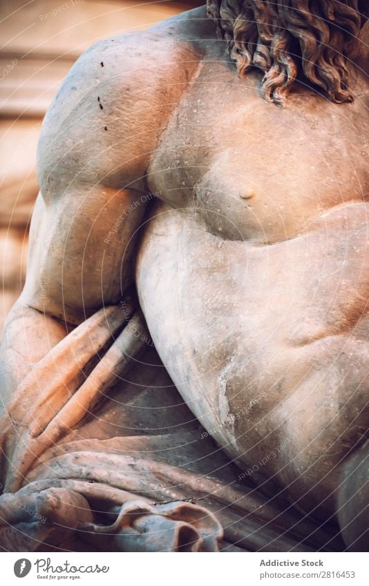 Detail of fountain in Piazza (square) Navona, Rome, Italy Places Fine God Greek navona Art arts Italian Classical Square Town Sculpture Western River