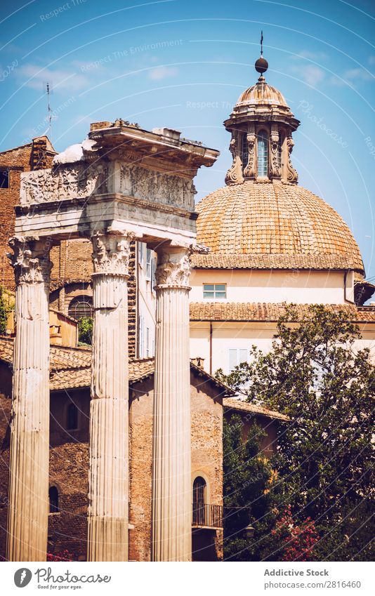 Close-up detail of Rome city, Italy Street Old Vintage Detail European Exterior shot Ancient Italian Destination Vacation & Travel Vantage point Town Landmark