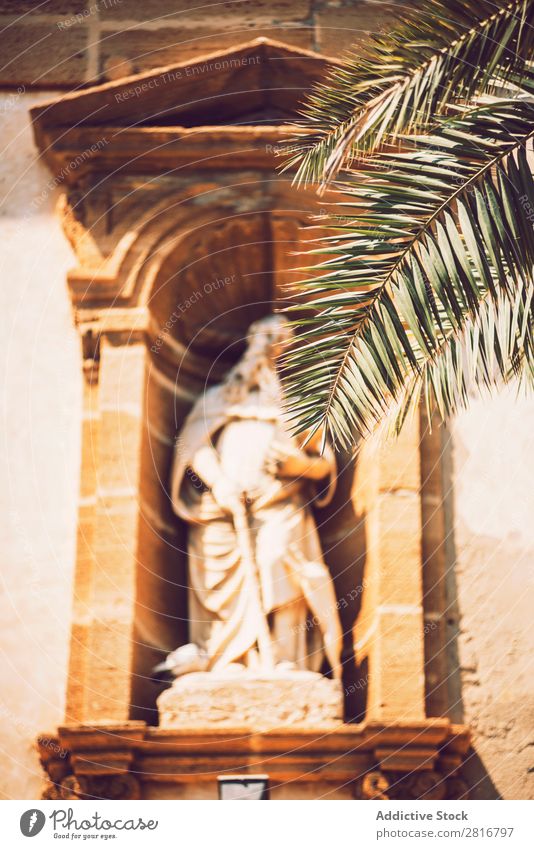 Detail view of typical urban sicilian decoration in Sicily, Italy. Texture background Architecture Europe House (Residential Structure) Mediterranean Art Street