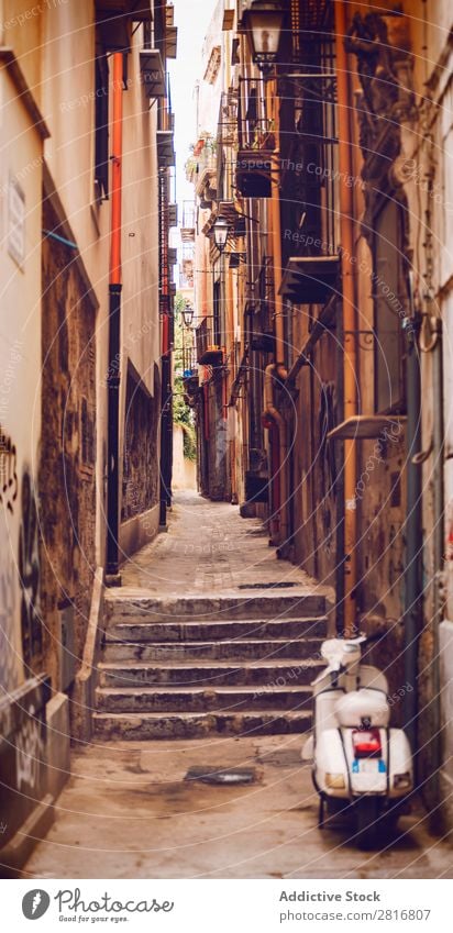 City view detail of Palermo city, Sicily, Italy Street Architecture Characteristic Culture Balcony Ancient quattro canti Italian Sculpture Vacation & Travel