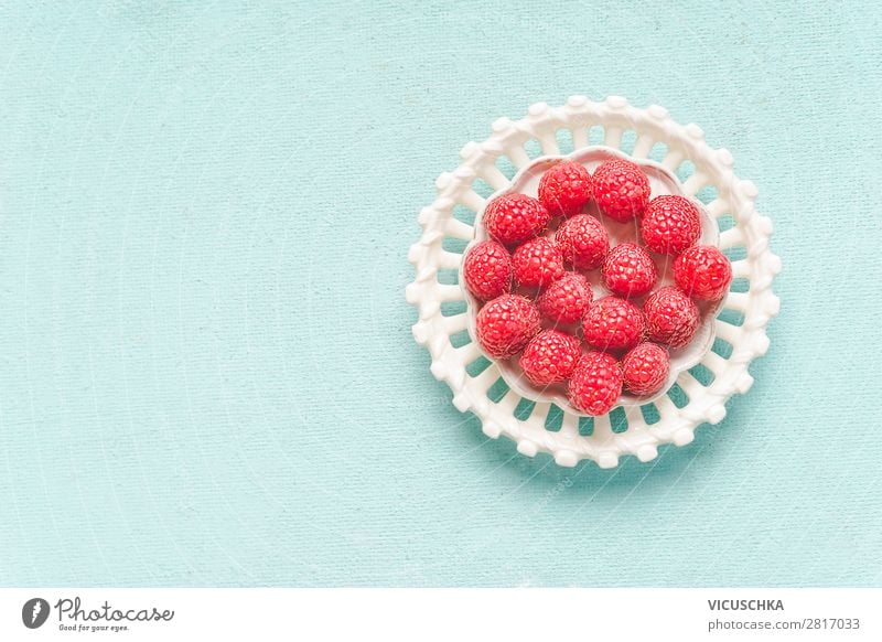 Raspberries in white bowl Food Fruit Nutrition Breakfast Bowl Style Design Healthy Healthy Eating Summer Pink Background picture Vitamin Raspberry