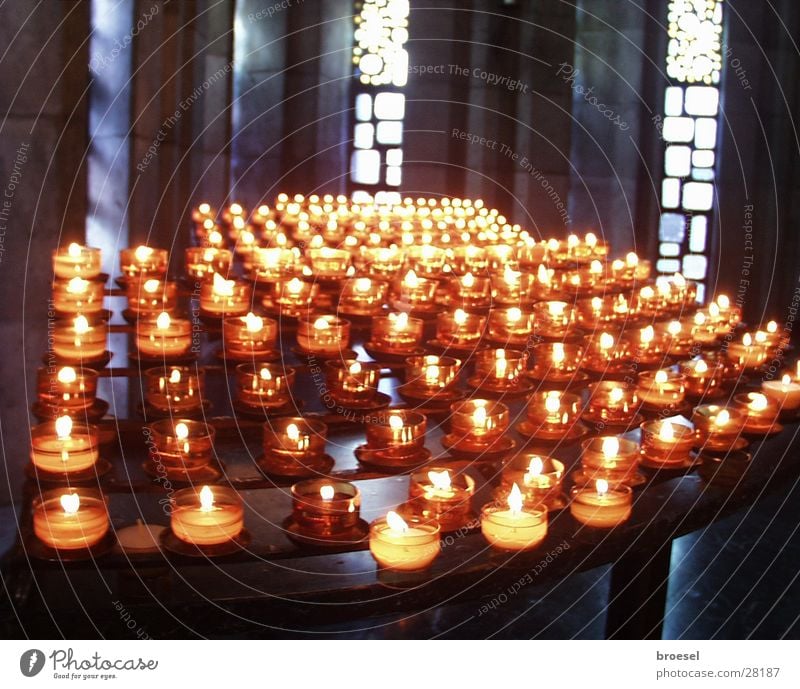 Candles in church Light Thank you very much Desire Religion and faith Prayer Things Virgin Mary Mother of God