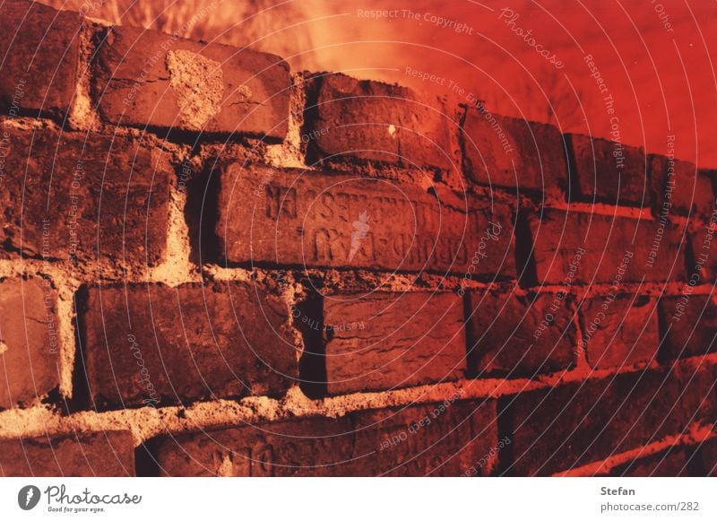 Blood Red Wall Brick Progress Opposite Dresden Architecture Old