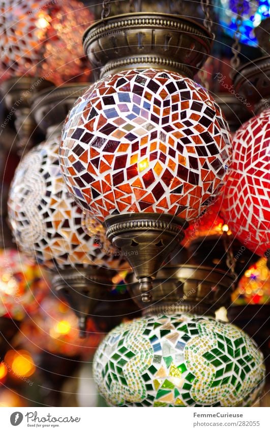 Mosaic lamps. Energy industry Uniqueness Round Lamp Souvenir Souvenir shop Brass Illuminating Illuminate Electricity Multicoloured Stone Pattern