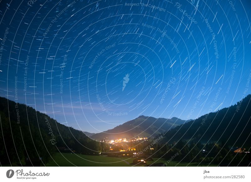 View to Gstaad 2 Harmonious Well-being Relaxation Mountain Nature Landscape Elements Air Earth Sky Night sky Stars Beautiful weather Alps Hornberg Peak