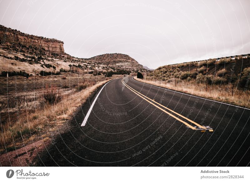 Deserted road Street Mountain Background picture Vacation & Travel Asphalt Sky Beautiful Landscape Nature Summer Natural Vantage point Seasons Tree Tourism