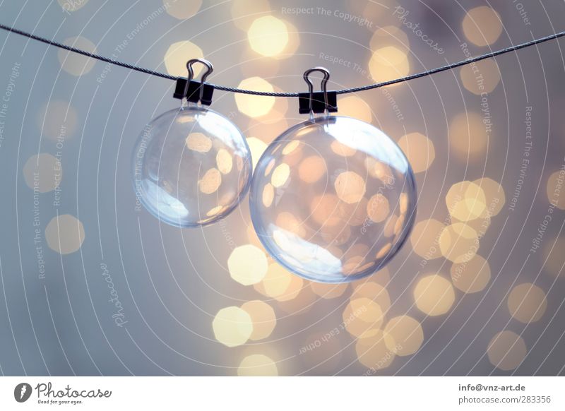 Xmas Christmas & Advent Feasts & Celebrations Sphere Light Moody Jewellery Christmas decoration Glitter Ball Blur Shallow depth of field Interior shot Modern