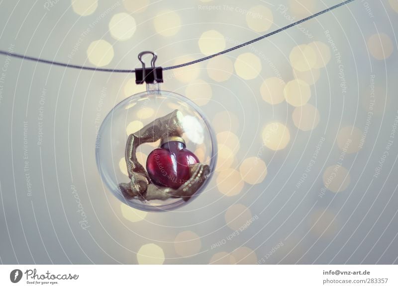 Xmas Christmas & Advent Feasts & Celebrations Sphere Light Moody Jewellery Christmas decoration Glitter Ball Blur Shallow depth of field Interior shot Modern