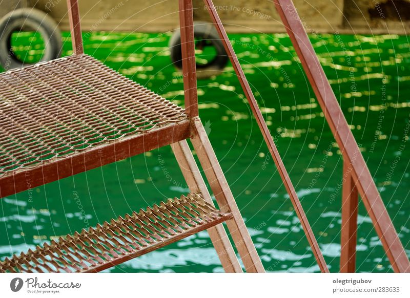 Stairs to the sea Metal Vacation & Travel Looking Green Dream Exotic Colour Colour photo Exterior shot Day Light