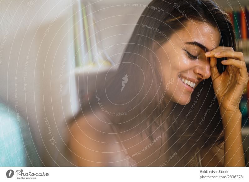 Skinny woman sitting on floor Woman Story Room Human being Home Youth (Young adults) Flat (apartment) Beautiful pretty Attractive Thin Cute Portrait photograph