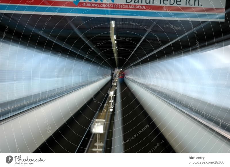 zooming in Zoom effect Tunnel Channel Pipe Movement Moving pavement Architecture Time travel Trip Exit route Escape route Logistics Long exposure Transport