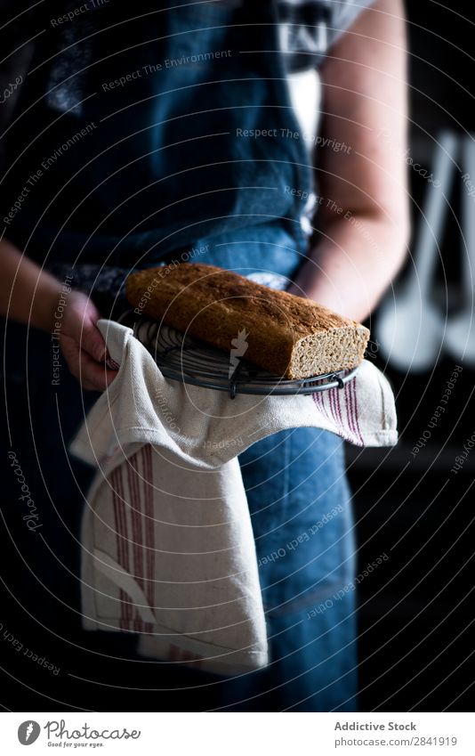 Woman Holding a Homemade Cake with Cloth chef Kitchen Hand Dessert Home-made Pie Food Fresh Slice biscuit Sweet Delicious Sugar Baked goods Tasty Snack Brown