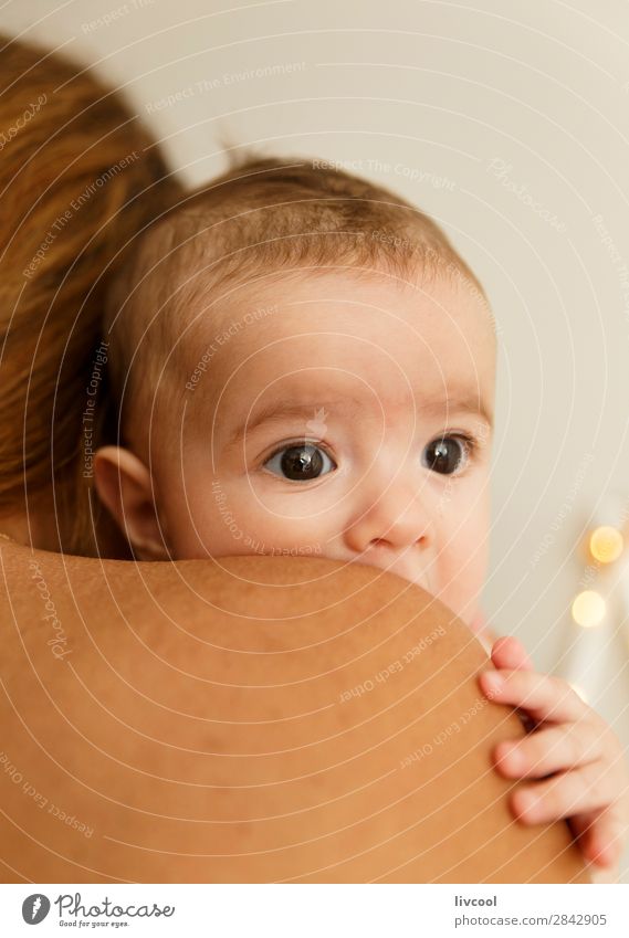 tender baby Human being Masculine Baby Head Face Back Hand 1 0 - 12 months Beautiful Brown Emotions Cool (slang) Safety Safety (feeling of) Love Serene