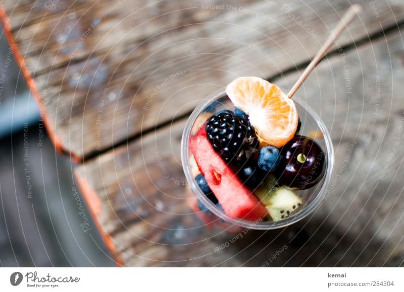 Fruit varieties, trapped in plastic. Food Tangerine Cherry Blackberry Kiwifruit Blueberry Water melon Nutrition Picnic Organic produce Vegetarian diet Diet