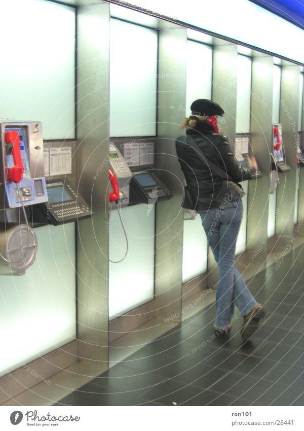 &lt;font color="#ffff00"&gt;-==- proudly presents Woman Telephone Phone box Cap To talk Lady Hat Jeans To call someone (telephone)