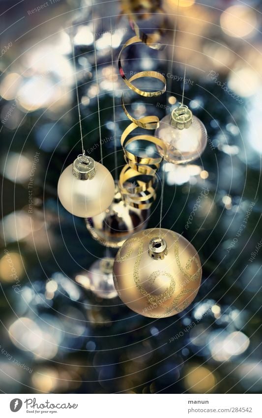 every year Feasts & Celebrations Christmas & Advent Glitter Ball Festive Christmas decoration Christmas fairy lights Moody Anticipation Colour photo