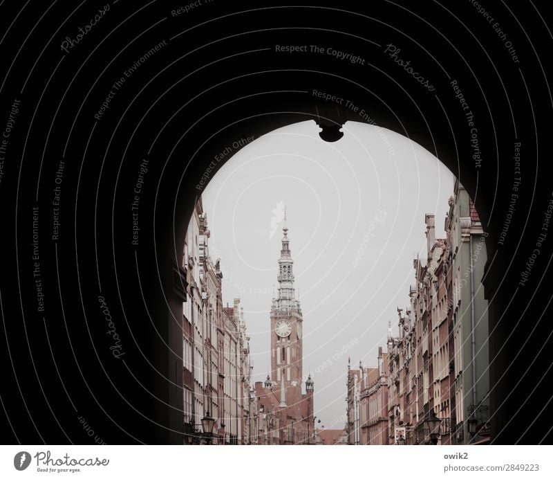 Good old Gdansk Tourism Gdánsk Downtown Old town Populated House (Residential Structure) City hall Tower Manmade structures Building City Hall of the Right