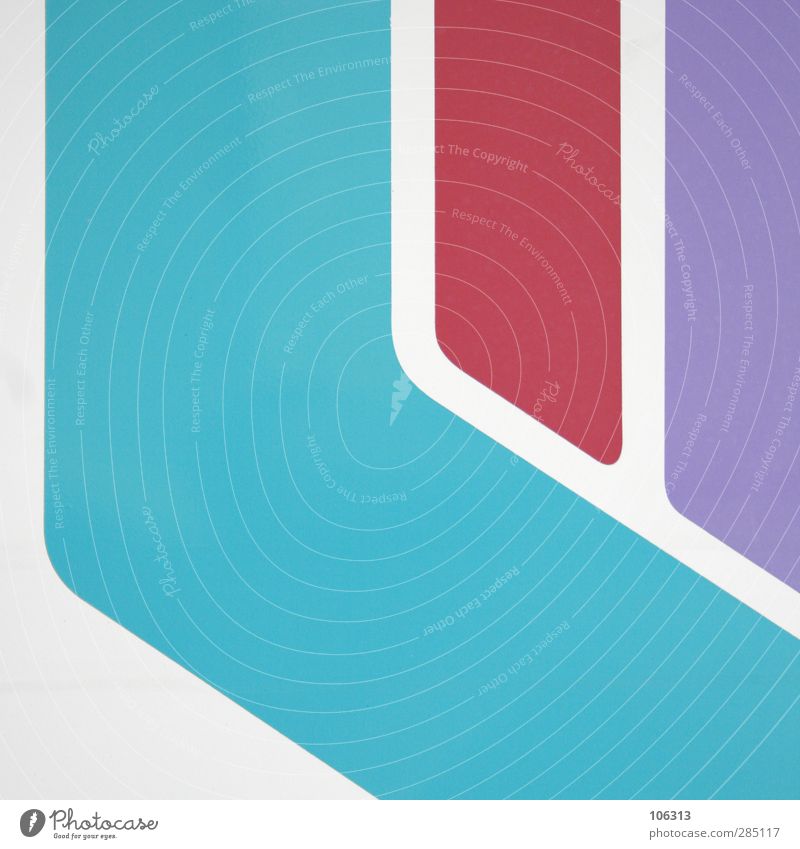 Map & Area Sign Violet Red Turquoise White Line Dashed line Structures and shapes Graphic Illustration Dynamics Classification Spacing Detail Section of image