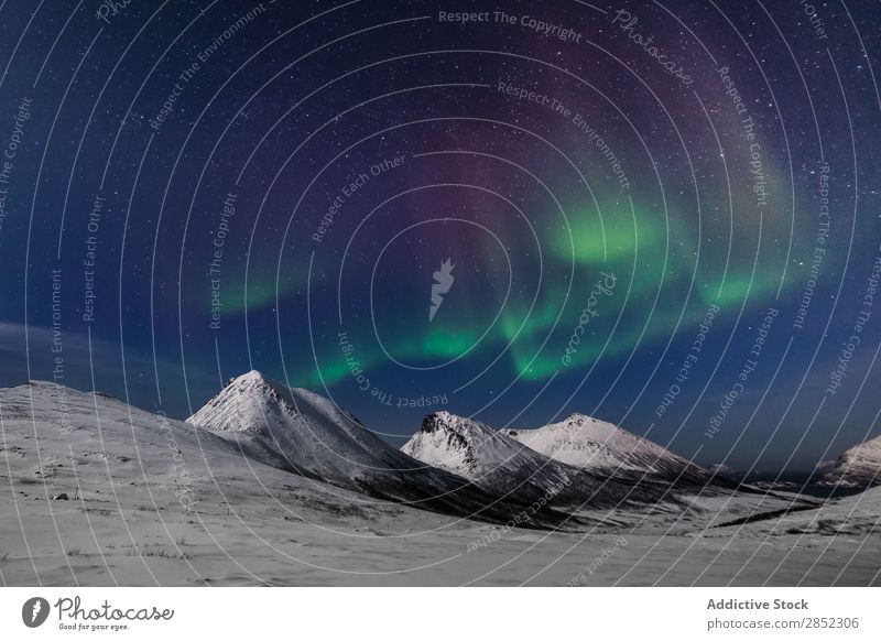 Kvaloya Island, Norway Landscape Snow Winter Norwegian Mountain Fjord The Arctic Ocean Ice Cold Nature North Water Sky Scandinavia Panorama (Format)