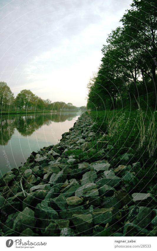 river run Spring Calm Morning Stone