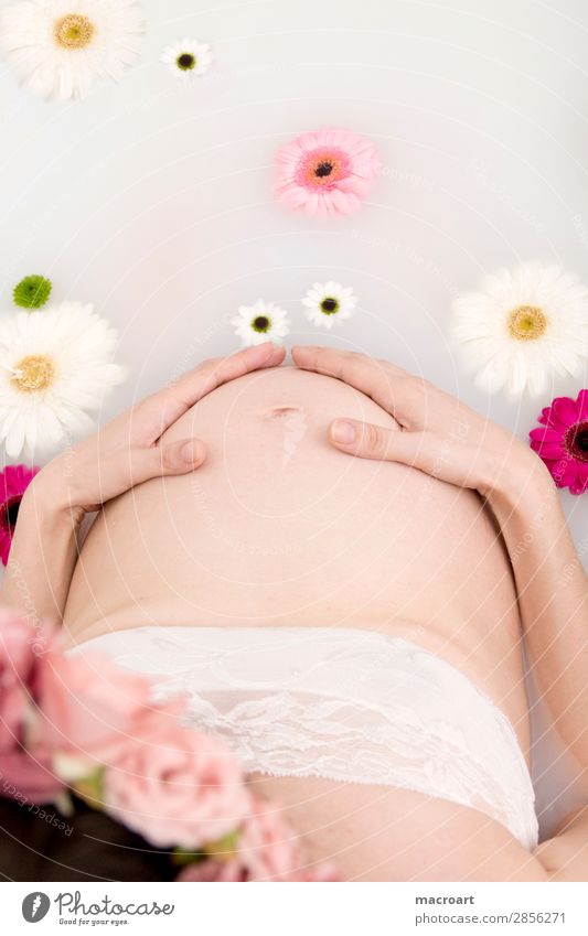 milk bath shooting pregnancy shooting Pregnant baby bump shooting Verdant Plant Green Milk body part Woman feminine partial act Photo shoot Natural Naked