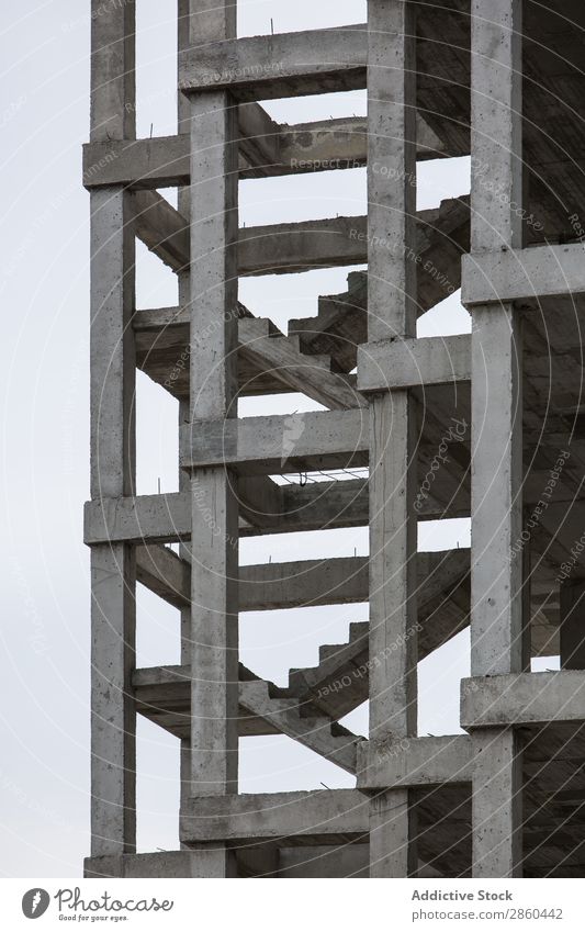 Unfinished building Abstract Architecture Building Built City Concrete Construction Contrast Crisis Facade Frame Framework Gray House (Residential Structure)