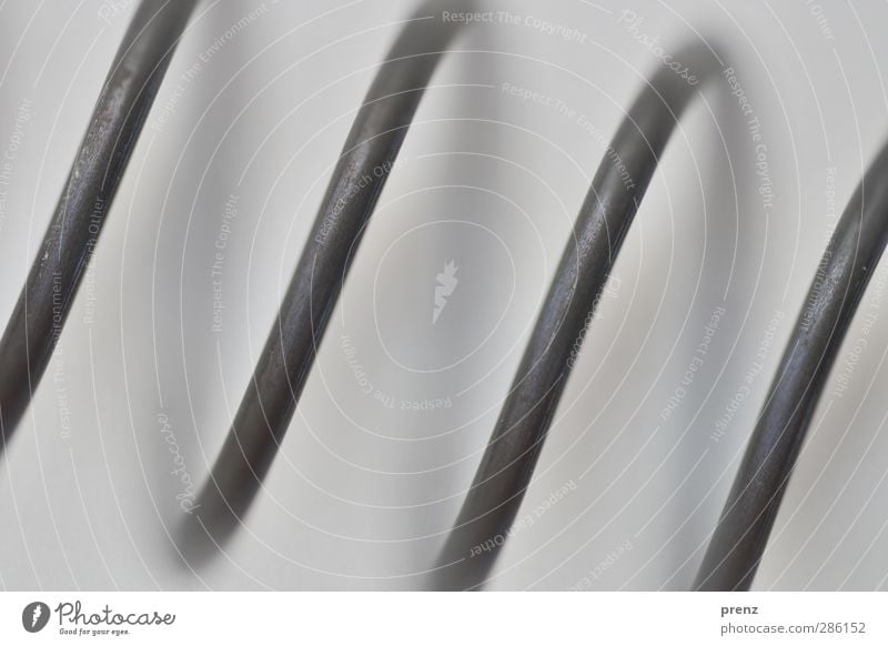 macro Technology Metal Steel Line Stripe Gray Black Tilt Metal coil Colour photo Exterior shot Close-up Detail Macro (Extreme close-up) Deserted