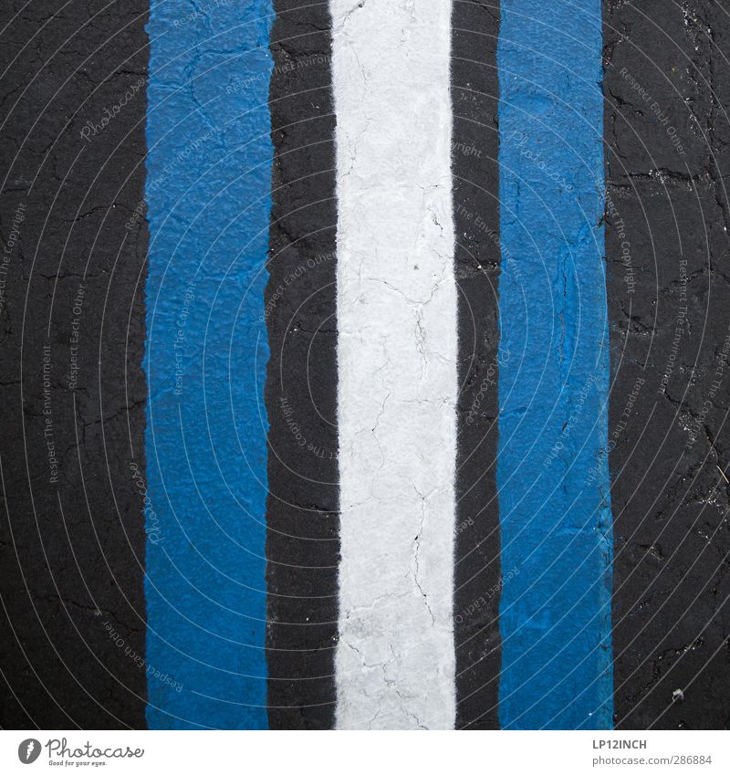 III. XXIV Art Transport Traffic infrastructure Street Signs and labeling Retro Town Blue Black Design Inspiration Creativity Arrangement Attachment Line Asphalt