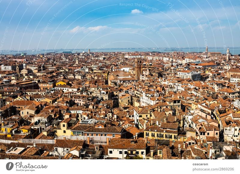 Aerial view of Venice from the bell tower Beautiful Vacation & Travel Tourism Trip Sightseeing City trip Summer vacation Ocean House (Residential Structure)