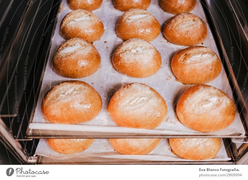 close up view of bread on strays Bread Roll Nutrition Breakfast Diet Kitchen Fresh Hot Delicious Rich Brown White Yeast Meal Organic Flour background whole