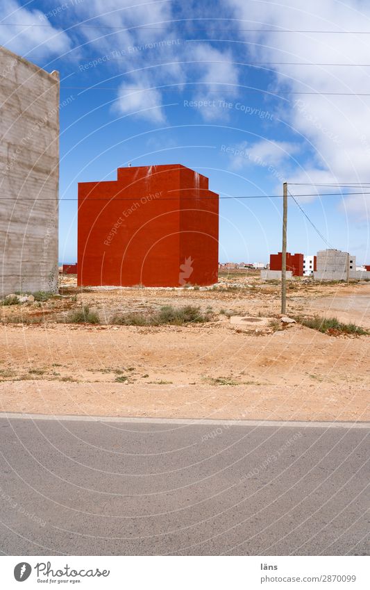 New development area ll Morocco Deserted House (Residential Structure) Street Sky New building Village