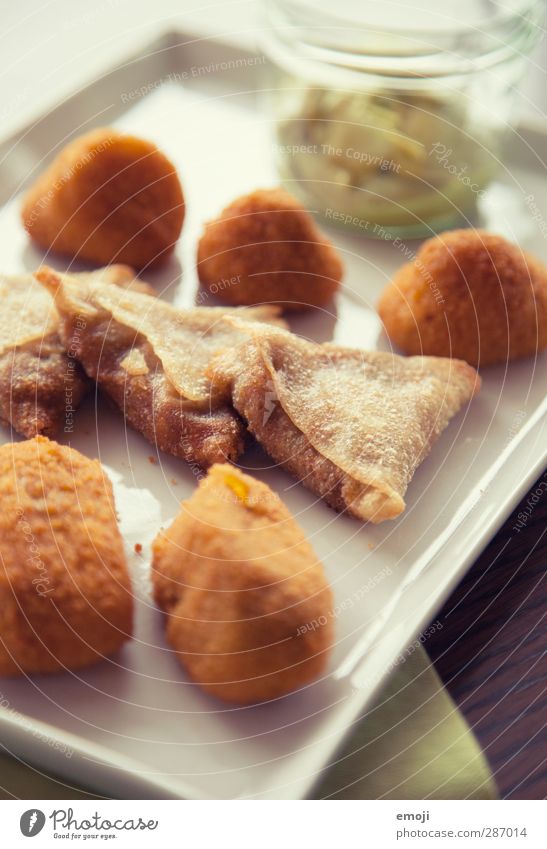 tapas Unhealthy Nutrition Fast food Finger food Tapas Plate Delicious To enjoy Colour photo Interior shot Close-up Detail Deserted Day Shallow depth of field