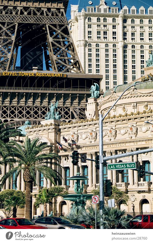 Vegas Atmosphere Las Vegas Paris Striptease Hotel Americas North America Contrast