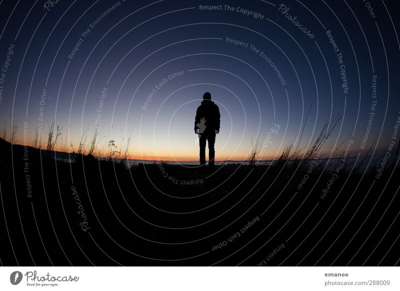 alone Lifestyle Vacation & Travel Tourism Trip Freedom Hiking Human being Man Adults Body 1 Environment Nature Landscape Air Sky Weather Grass Field Mountain