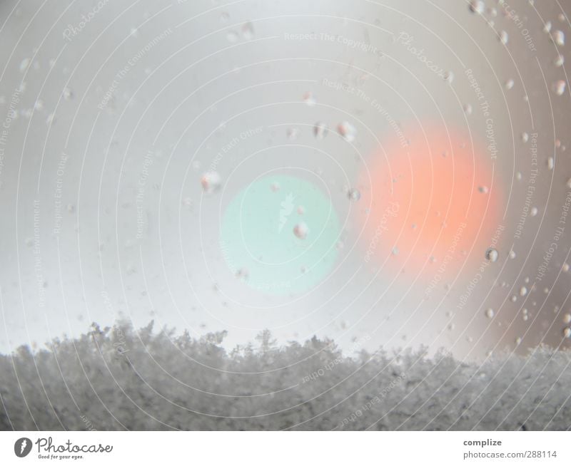 Eis & Schnee am Fenster | Background Copy Space Energy industry Environment Nature Freeze Glittering Living or residing Cold blurriness Light Card Snowfall