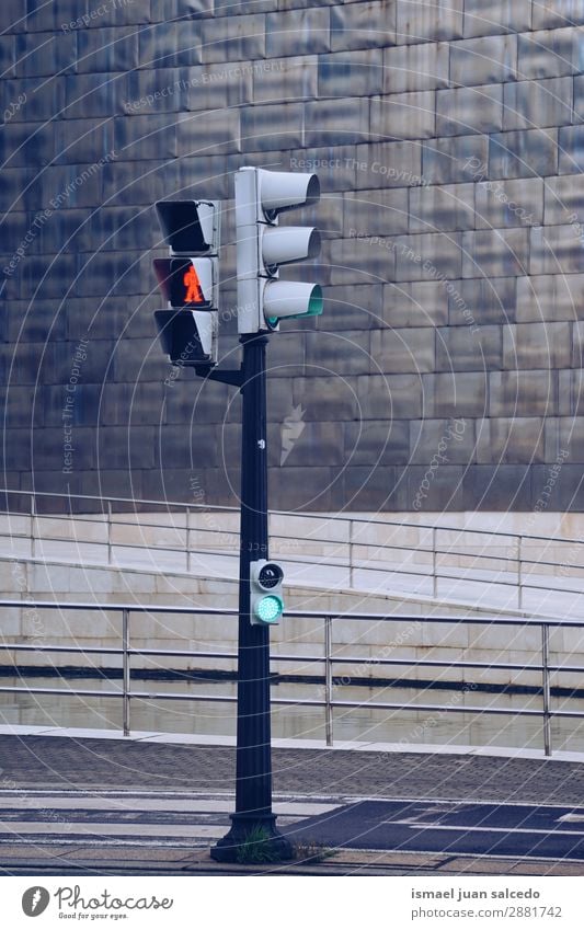 traffic light in the street in the city Traffic light Symbols and metaphors Light Traffic sign Signal Street Signage Transport City Road sign way Caution Advice